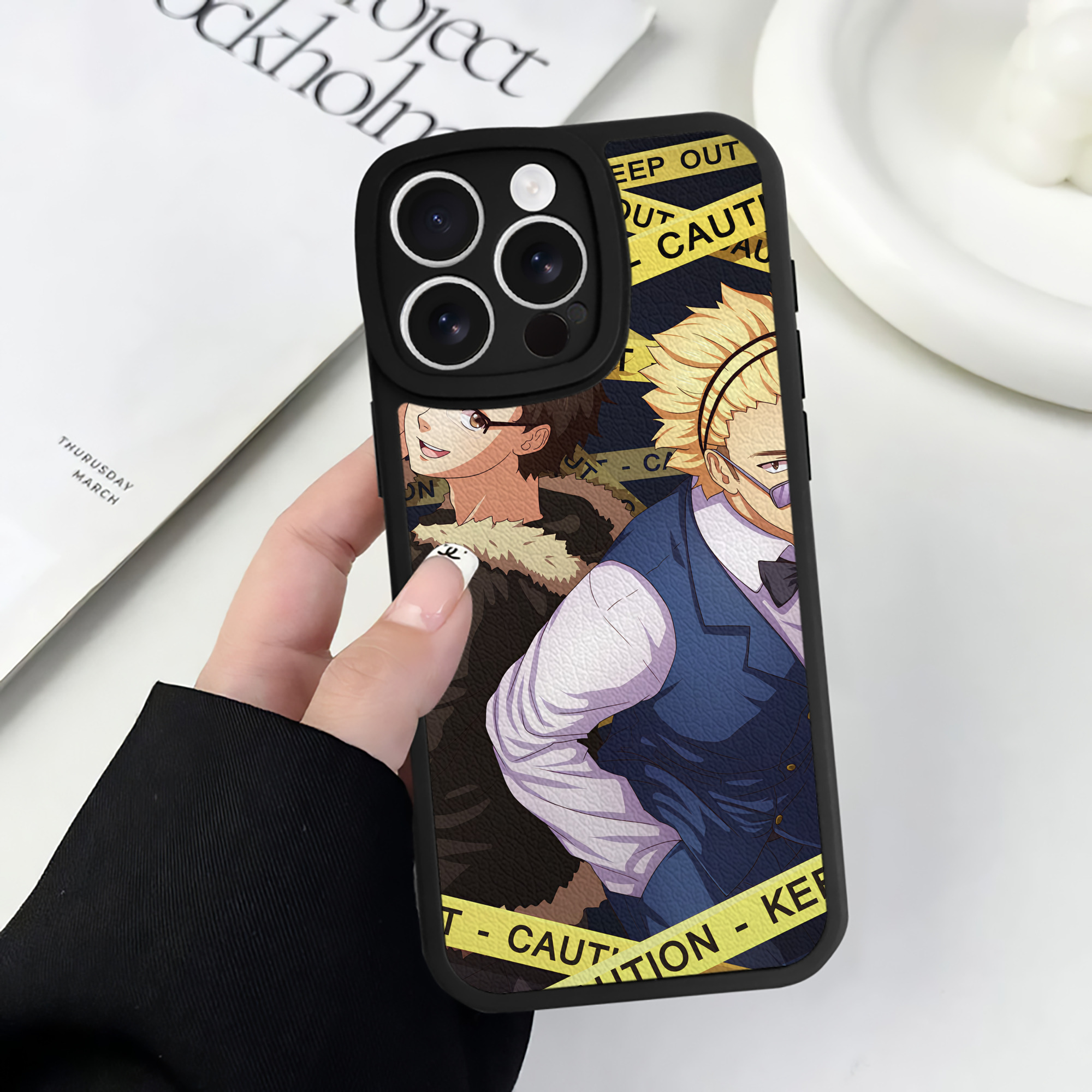 （画像用） ハイキュー!! Haikyu!! 【iPhone 16シリーズ対応】シリコンスマホケース（レザー調） 材質：シリコン